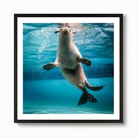 Sea Lion Swimming 1 Art Print