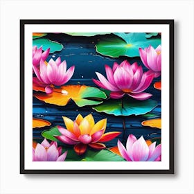 Lotus Flower 47 Art Print