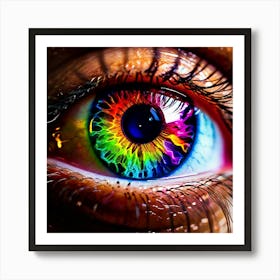 Rainbow Eye 16 Art Print