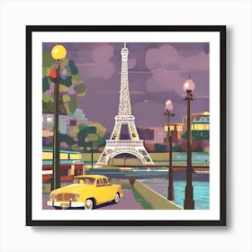 Paris At Night Art Print