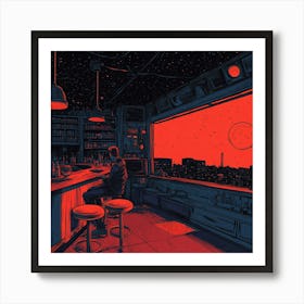 Man In A Bar Art Print