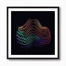 Rainbow Wave Art Print