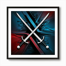 Crossed Swords Art Print