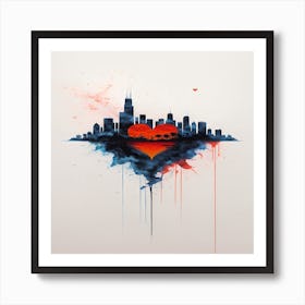 Chicago Skyline 1 Art Print