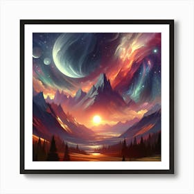 Astral Aura 4 Art Print