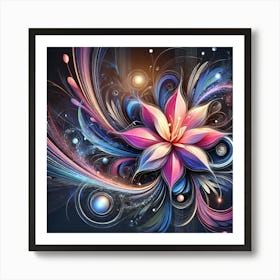 Abstract Flower Art Print