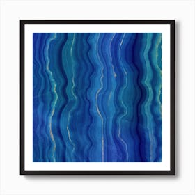 Blue Agate Texture 09 Poster