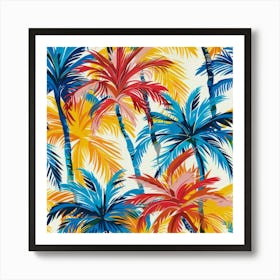 Tropical Palm Trees 2 Art Print