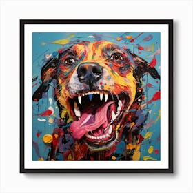 Dog Painting Art Print