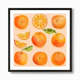 Citrus Orange Fruit Art Print