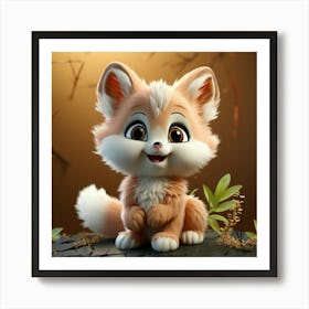 Cute Fox 118 Art Print