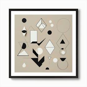 Geometric Shapes Wall Art 1 Art Print