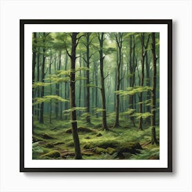 Serene Forest Art Print