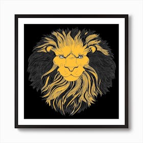 Lion Head Art Print