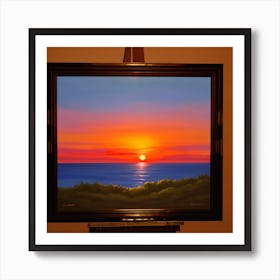 Painting Of A Sunset 575905132 Art Print