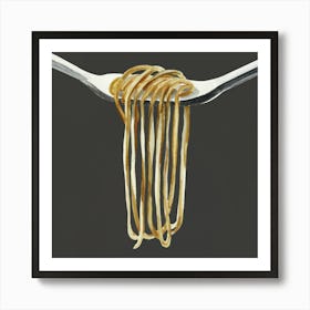 Spaghetti Fork Pasta Art Print Art Print Painti(2) Art Print