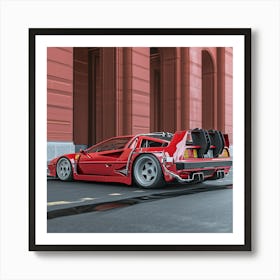 Myeera Ferrari F40 Mixed With A Delorean Angle View 26337093 0e79 42be B8c0 D35840a013d1 Art Print