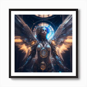 Steampunk Angel 3 Art Print