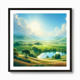 Landscape Painting 24 Art Print