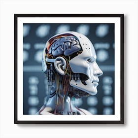 Humanoid Robot 10 Art Print