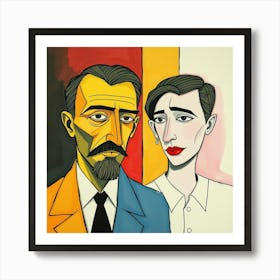 'A Man And A Woman' Art Print