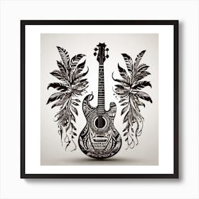 Hawaiian Guitar Art Print