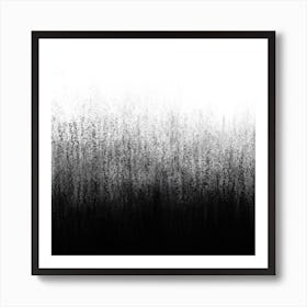 Charcoal Ombre Square Art Print