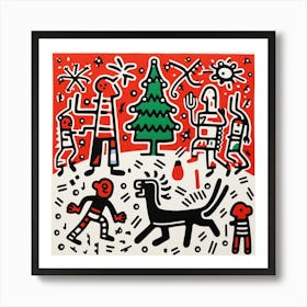 Harry KoboAbstract Christmas Art Print