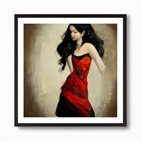 Tango girl Art Print