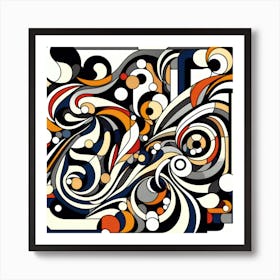 Abstract Harmony Illusion Art Print