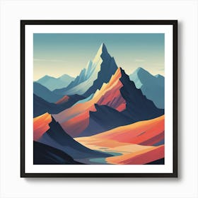 Mountain Landscape 14 Art Print