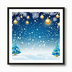 Season Background Holiday Merry Ornament Text New Year Decorating Eve Happy Design Card (11) Art Print