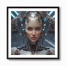 Cyborg Woman #3 Art Print