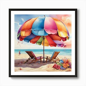 Colors Of The Beach Art Print 2 Art Print