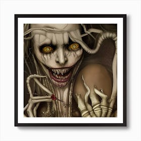 Demons And Skeletons Art Print