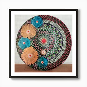 Flower dot Art Print