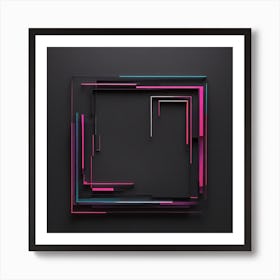 Abstract Square Frame Art Print