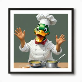 Chef Duck 13 Art Print