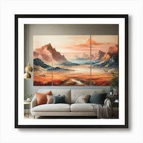 Landscape Painting 2 Art Print