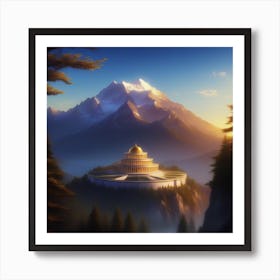 Temple Of Person Art Print