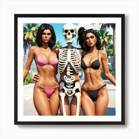 Skeletons Art Print