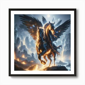 Mystic Horses Poster