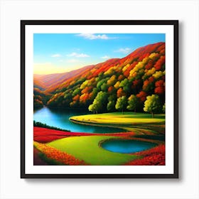 Landscape Painting 65 Art Print