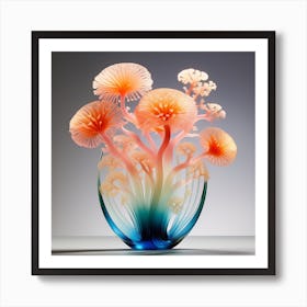 Glass Sea corals Art Print