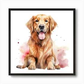 Golden Retriever Dog 3 Art Print