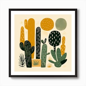 Cactus Illustration Art 90 Art Print