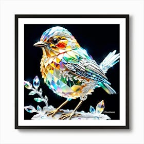 Bird crystal Art Print