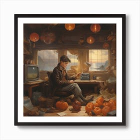 'The Pumpkin Patch' Art Print