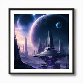 Alien World beyond the Stars Art Print