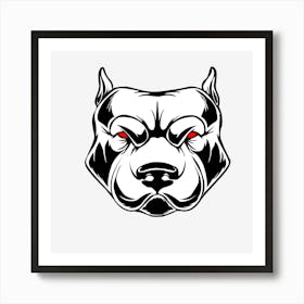 Dog Animal Mammal Bulldog Pet Art Print